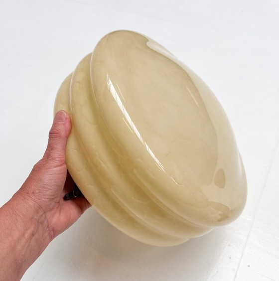 Image 1 of Glass Art Deco beehive lamp, 1930s