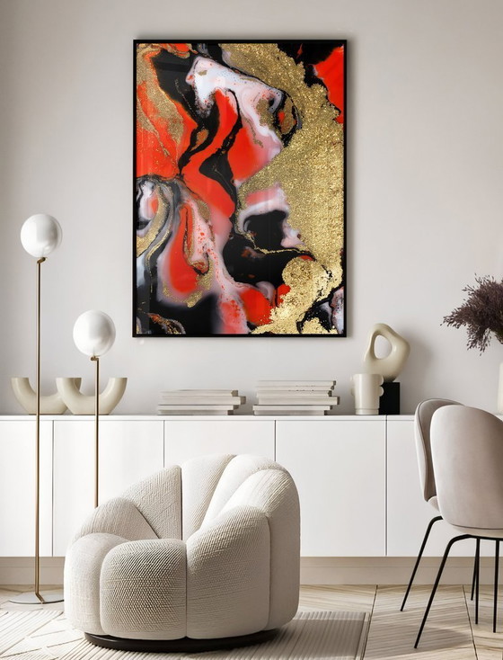 Image 1 of Acrylic Glass Artwork | 200x140 cm | Depthwave #4 (Ori, 1983)