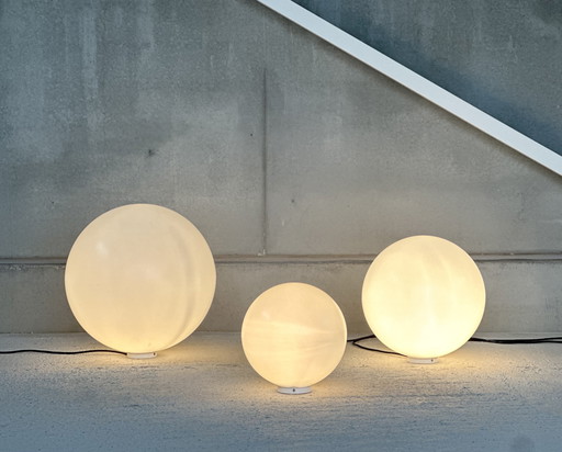 Set of three "Globo" floor lamps, by "Slide" Italy