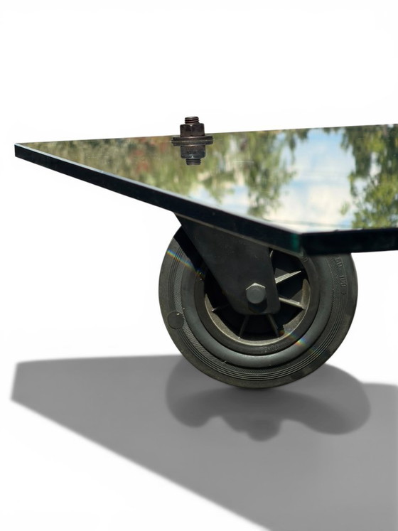 Image 1 of Tavolo con Ruote Coffee Table - Gae Aulenti for FontanaArte (150x100)