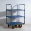 Industrial blue metal cart – Factory trolley Europe – circa 1950 #1 – Bar carts, Iron, Industrieel (photo 7 of 35)