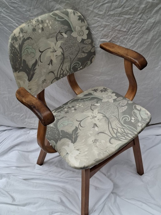 Image 1 of Lot de 2 chaises avec accoudoirs Cees Braakman design scandinave