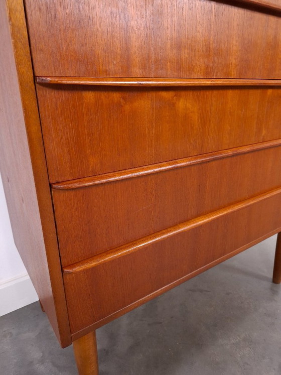 Image 1 of Teak chest of drawers from Denmark with 6 drawers