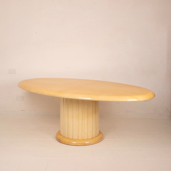 Image 1 of Raro Tavolo in pergamena di Aldo Tura per Tura Milano 1960