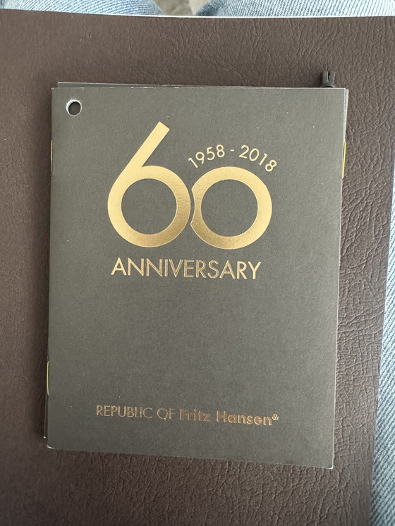 Image 1 of Fritz Hanssen egg chair met voetenbankje collectors item 60 year