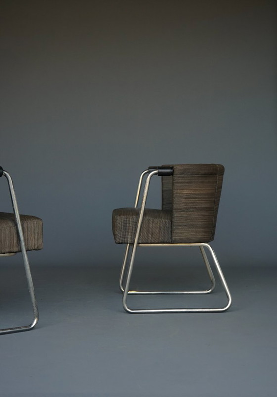 Fauteuils tubulaires modernistes d'Artifort, années 1930 – Bois, Mid Century Modern (photo 23 of 23)