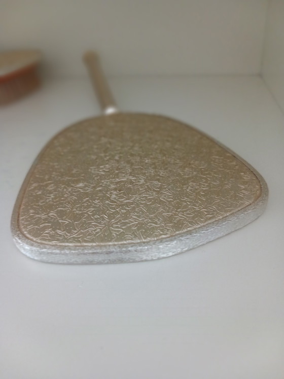 Vintage Hairbrush and Hand Mirror/Dressing Table Set – Decoration, Glass, Metal (photo 10 of 12)