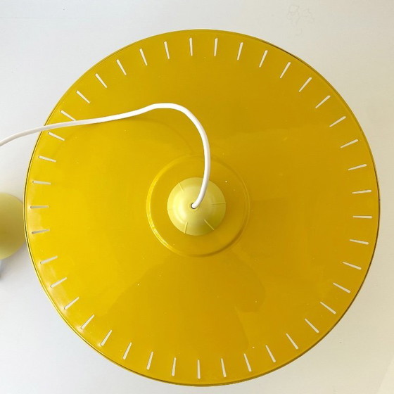 Image 1 of Lampada Mid Century Modern in vetro opalino, design olandese