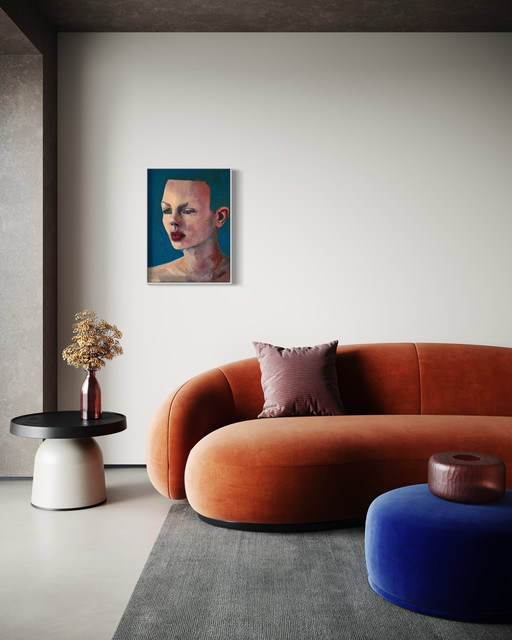 Olieverfschilderij portret, icône moderne
