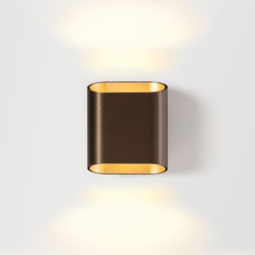 Modular Trapz Wall Up/Down 2x LED DI | Wall lights (Bronze (anodised) - Black (matt)) – wandlampen, Metal