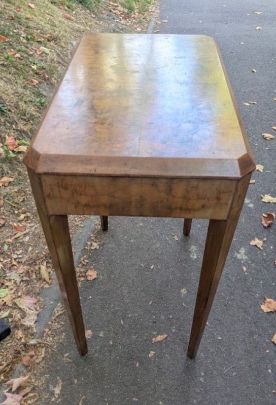 Vintage naaitafel / werktafel / bijzettafel – Wood (photo 4 of 5)