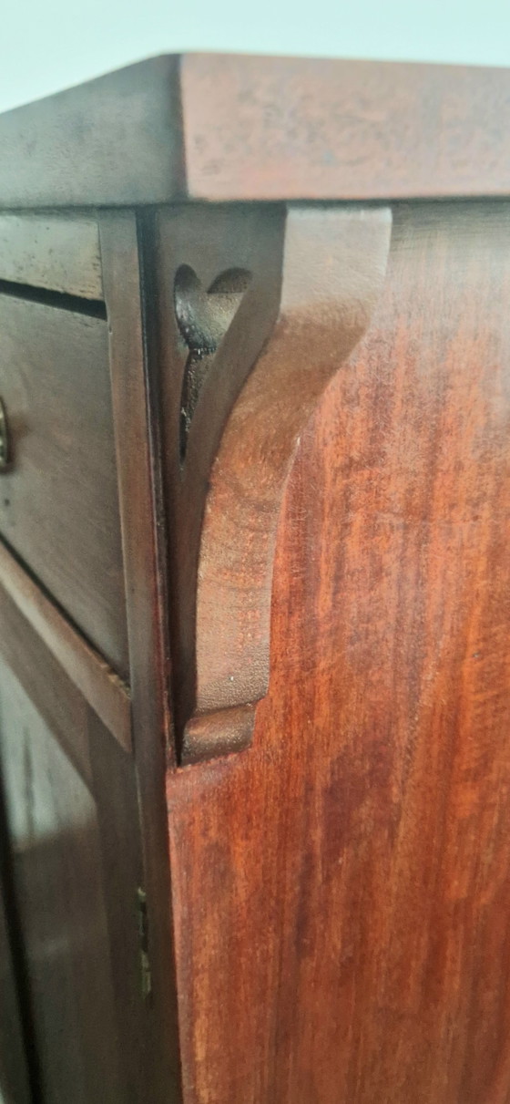 Image 1 of Mahoniehouten dressoir, gesigneerd Maple & Co - 19e eeuw