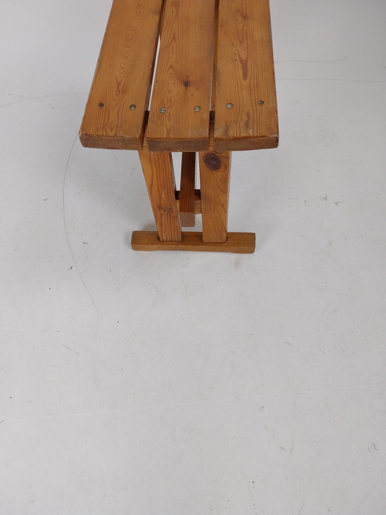 Image 1 of 1 sgabello in pino anni '70 Scandinavia