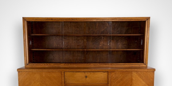 Image 1 of Vintage houten dressoir, jaren 1930, Tsjechoslowakije