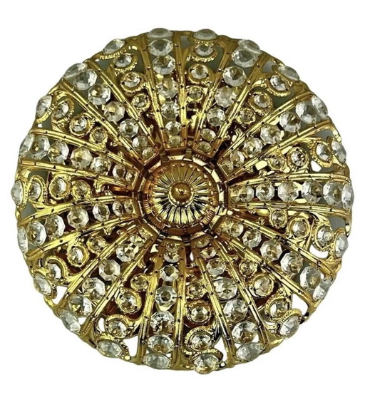 60s 70s lamp Peris Andreu S.A. Riper Plafoniere ceiling lamp Brass glass