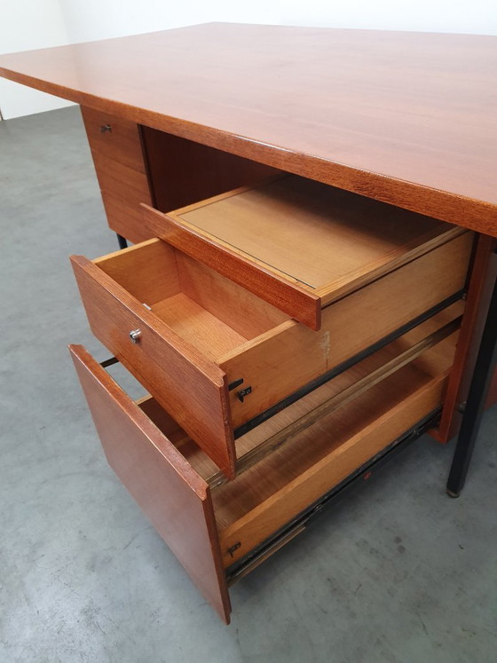 Image 1 of Knoll De Coene vintage teak desk 1950s