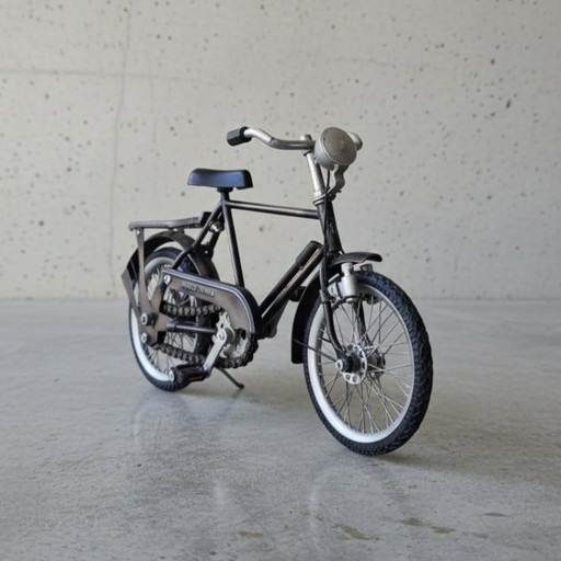 Decorazione in miniatura a forma di bicicletta in stile vintage – 25x17 cm