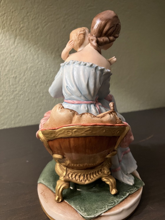 Image 1 of Capodimonte statue Mother & Child