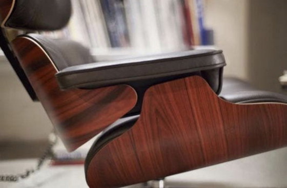Image 1 of Vitra Lounge Chair XL + Ottoman Premium-Leder Schwarz