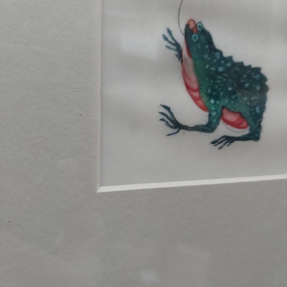 Image 1 of Siglo XIX, conjunto de 4 pinturas chinas