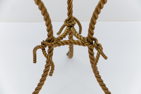 Image 1 of Table basse florentine en métal torsadé, Italie, années 1970