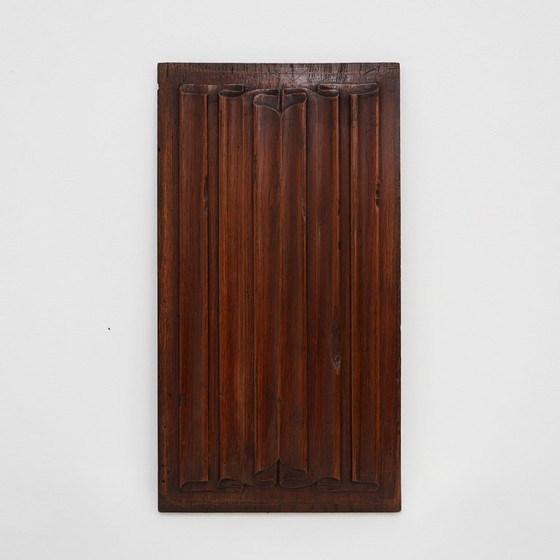 Image 1 of 16th Century oak carved Gothic Panel, Belgium