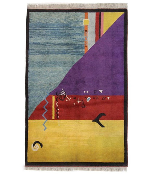 Original Modern Perser Gabbeh Woll Teppich 206 x 147 cm Top Zustan 