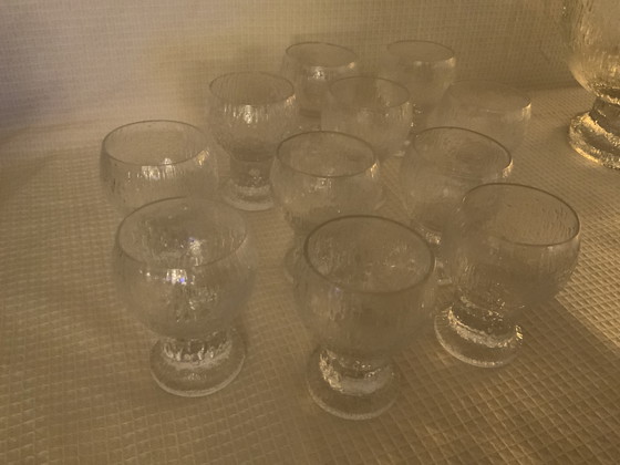 Image 1 of Iittala Kekkerit schaal en glazen, ontworpen door Timo Sarpaneva