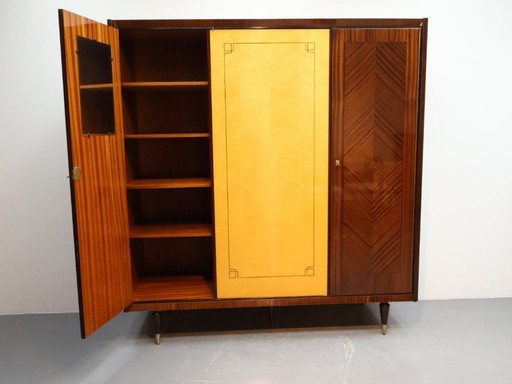 Armadio vintage | Anni '60 | Impiallacciatura in legno bicolore