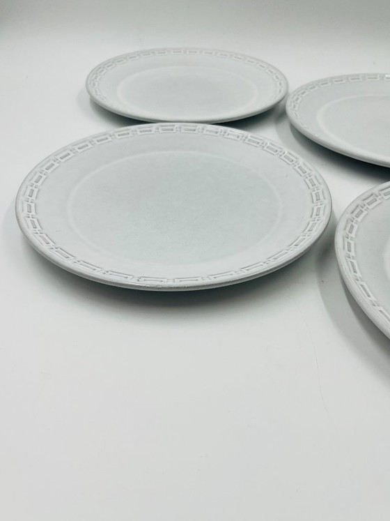 Image 1 of Set di 4 piatti piani in ceramica Karl Leutner Epsilon