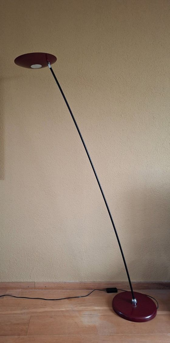 Image 1 of Lampadaire rouge Hala Zeist vintage, uplighter.