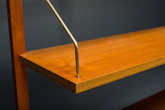 Image 1 of Pensili modulari danesi in teak PS di Preben Sørensen per Randers Møbelfabrik, anni '60, set di 11