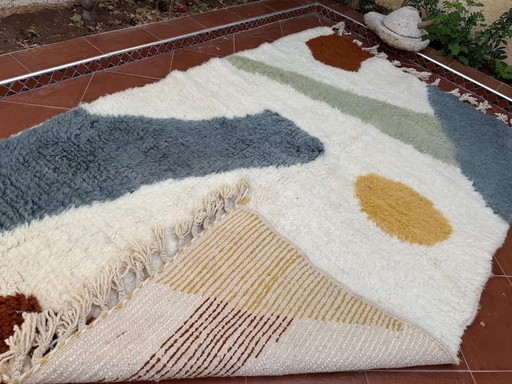 Tapis en laine pure à motifs colorés traditionnelle 150/250 cm – Aime Té, vloerkleden en tapijten, Wool (photo 2 of 7)