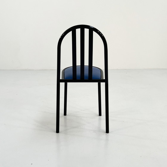 Image 1 of Chaise No.222 en tissu bleu par Robert Mallet-Stevens pour Pallucco Italia, 1980S