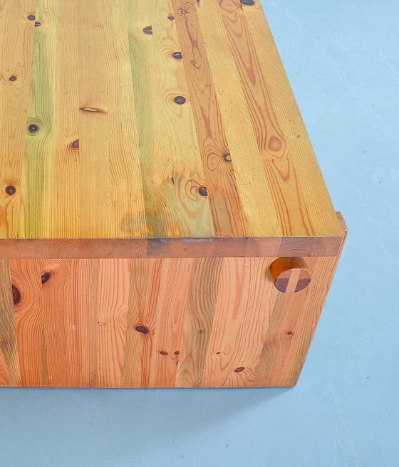 Image 1 of Yngve Ekstrom Mid-Century Scandinavian Design ‘Dymling’ Coffee Table in Solid Pinewood for Swedese. Sweden, 1970s.