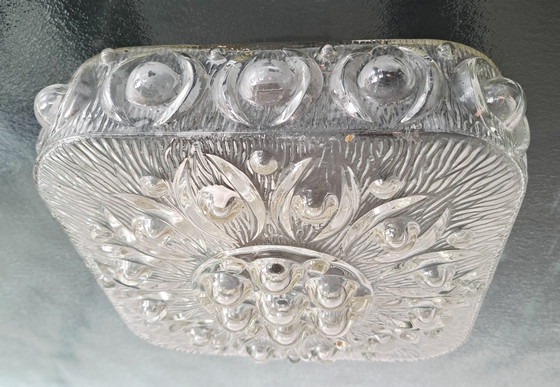 Image 1 of Personal de montaje empotrado de vidrio con burbujas de hielo