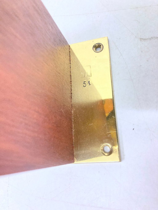 Lámpara de pared Bauhaus de latón y madera de Tecnolumen, diseñada por Eckhart Muthesius