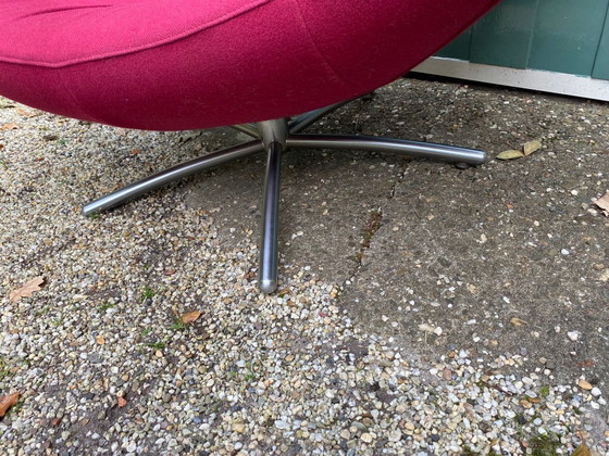 Image 1 of Gigi swivel chair and footstool. Brand: Label by Gerard van der Berg.