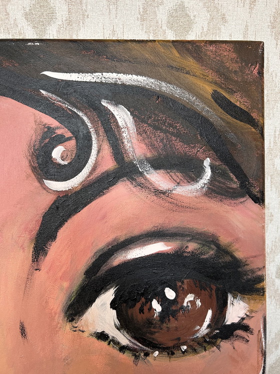 Image 1 of Schilderij acryl op katoen 100 x 70