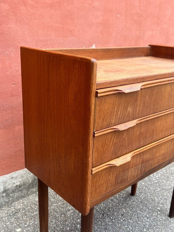Image 1 of Cassettiera/comodino vintage danese in teak, anni '60