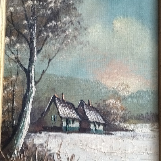 Image 1 of 2 tableaux Paysage flamand par Luc Verbist