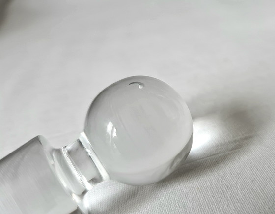 Vintage 2 Eleganti Caraffe in Vetro 31 / 27,5 cm Ottime Condizioni – Bicchieri e caraffe, Glass (photo 15 of 15)