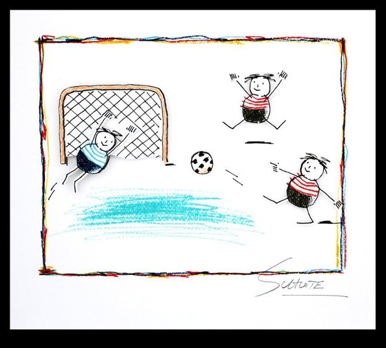 Image 1 of Schlote, Wilhelm - Fútbol, 2016 - Giclee - firmado a mano