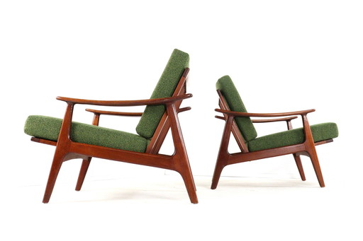 Satz von 2 Sesseln Sessel neue Polsterung Vintage