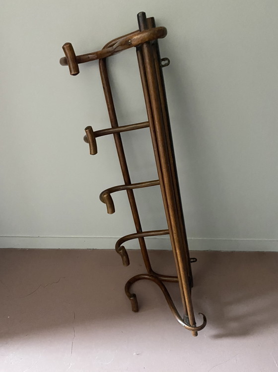Kapstok van gedraaid hout in art nouveau-stijl – Kapstokken, Wood (photo 4 of 5)