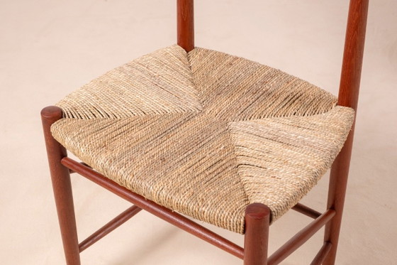 Image 1 of 6x Peter Hvidt & Orla Mølgaard Nielsen Dining Chair Model 316 in Teak