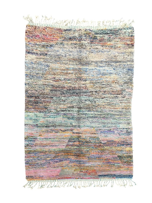 Kleurrijk Marokkaans Berbers Nieuw Wollen Vloerkleed