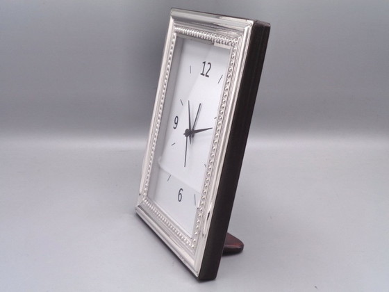 Image 1 of 925 silver alarm clock