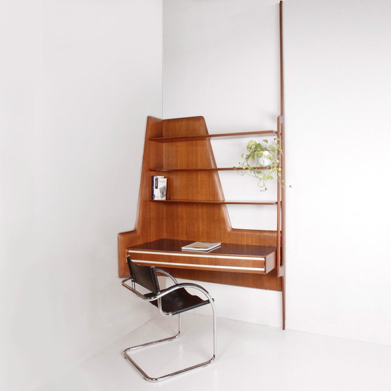 Image 1 of Vittorio Dassi desk wall unit for Mobili Cantù - Italy, circa 1950