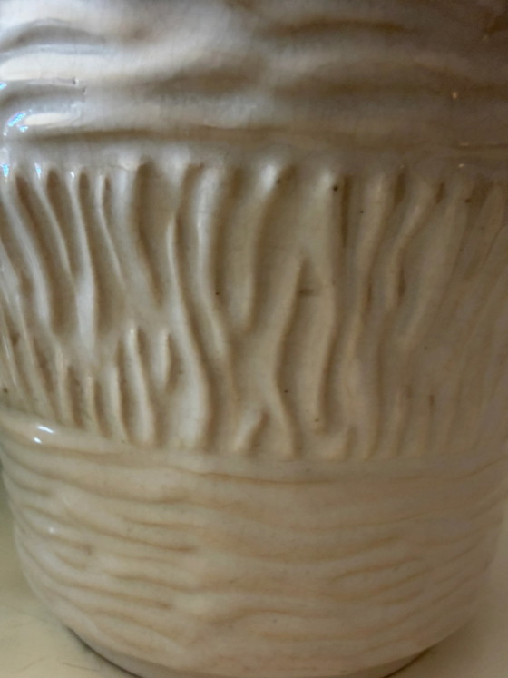 West Germany white flower pot – Plant pot, Ceramic, Vintage (photo 6 of 6)